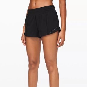 Black lululemon hotty hot shorts